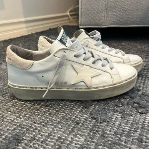 White Hi Star Golden Goose platform sneakers size 9 (EU 39)